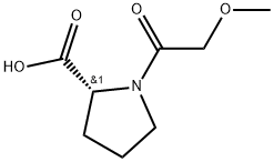 (2-甲氧基乙酰基)-D-脯氨酸 结构式