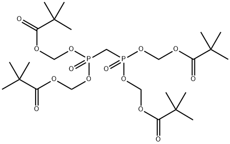 四[[新戊酰氧基)甲基]亚甲基二膦酸酯 结构式