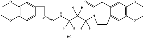 N-Desmethyl Ivabradine D6 HCl Struktur