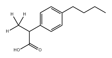 p-Butyl Ibuprofen-d3 Struktur