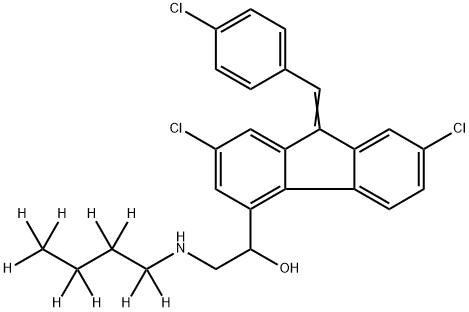 DESBUTYL LUMEFANTRINE-D9 (E/Z-MIXTURE) 化学構造式