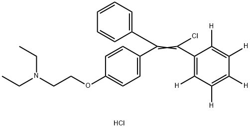 Clomiphene-d5 HCl Struktur