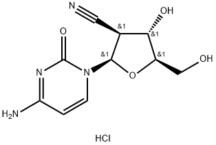 2'-cyano-2'-deoxyarabinofuranosylcytosine Struktur