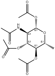 2-Acetamido-1,3,4-tri-O-acetyl-2-deoxy-β-D-quinovose Structure