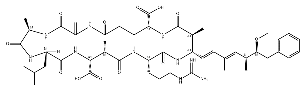 7-desmethylmicrocystin LR Structure
