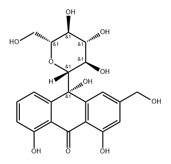 9(10H)-Anthracenone, 10-β-D-glucopyranosyl-1,8,10-trihydroxy-3-(hydroxymethyl)-, (10S)-|10-羟基芦荟苷B