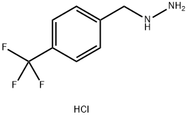 {[4‐(trifluoromethyl)phenyl]methyl}hydrazine dihydrochloride Structure
