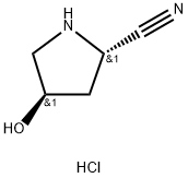(2S,4R)-反式-2-氰基-4-羟基-吡咯烷盐酸盐, 1350834-26-2, 结构式