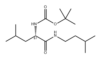 BOC-S-N\'异戊烷-亮氨酰胺 结构式
