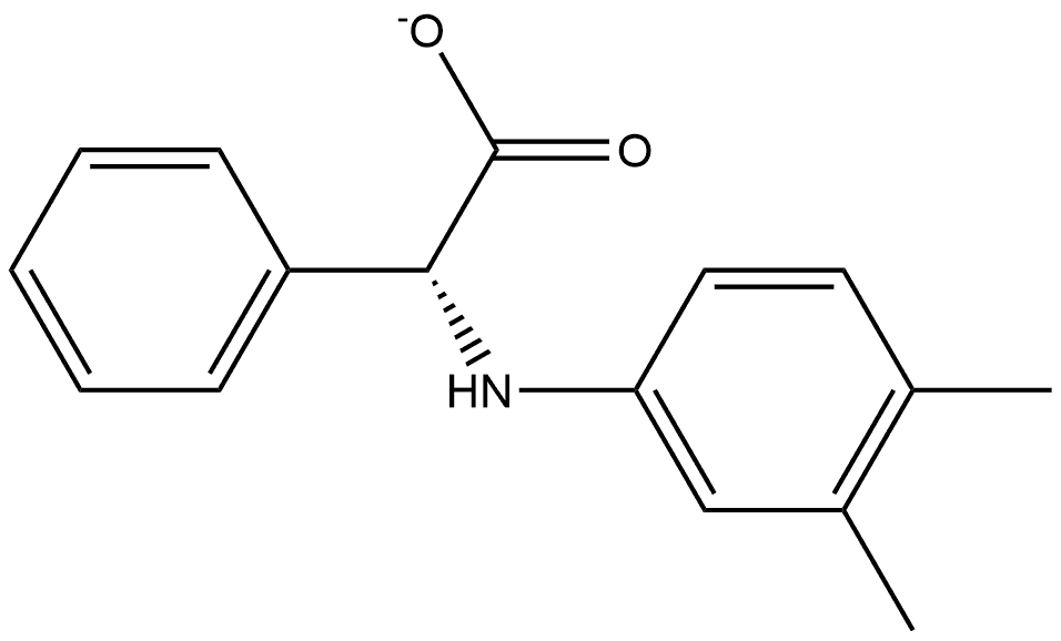 (S)-2-((3,4-dimethylphenyl)amino)-2-phenylacetic acid 结构式