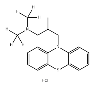 [2H6]-阿利马嗪盐酸盐, 1352792-16-5, 结构式