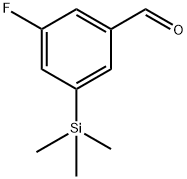3-fluoro-5-(trimethylsilyl)benzaldehyde Structure