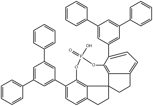 (11aR)-3,7-Bis([1,1':3',1''-terphenyl]-5'-yl)-10,11,12,13-tetrahydro-5-hydroxy-5-oxide-diindeno[7,1-de:1',7'-fg][1,3,2]dioxaphosphocin Struktur