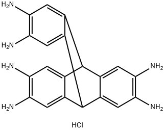 2,3,6,7,14,15-Hexaaminotriptycene hexahydrochloride Structure