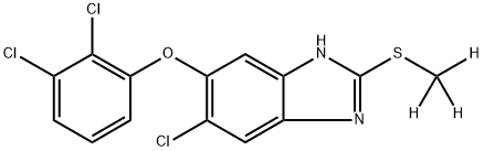 三氯苯达唑-D3,1353867-93-2,结构式