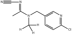 啶虫脒-D3 结构式