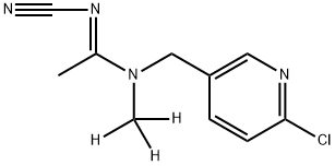 啶虫脒-D3, 1353869-35-8, 结构式