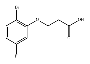 3-(2-bromo-5-fluorophenoxy)propanoic acid Structure
