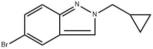 5-bromo-2-(cyclopropylmethyl)-2H-indazole Structure