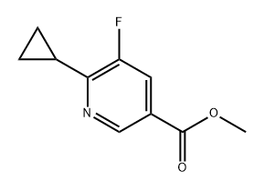 methyl 6-cyclopropyl-5-fluoronicotinate Structure