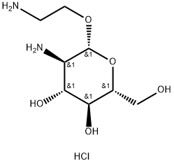 Β-D-GLUCOPYRANOSIDE, 2-AMINOETHYL 2-AMINO-2-DEOXY-, HYDROCHLORIDE (1:1),1354506-52-7,结构式