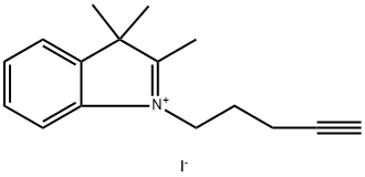 2,3,3-trimethyl-1-(pent-4-yn-1-yl)-3H-indol-1-ium iodide 结构式