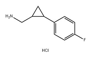(2-(4-氟苯基)环丙基)甲胺盐酸盐 结构式