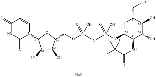 UDP-GlcNTFA.2Na Structure