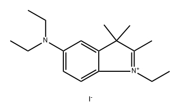 5-(diethylamino)-1-ethyl-2,3,3-trimethyl-3H-indol-1-ium iodide 结构式
