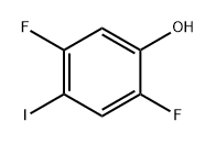 2,5-二氟-4-碘苯酚 结构式