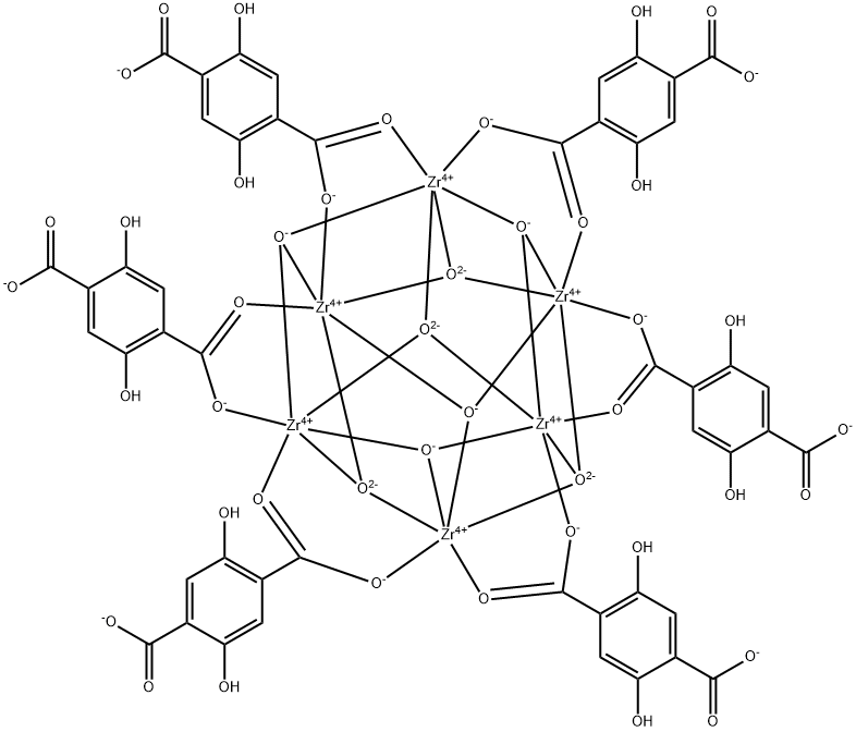 UIO-66-(OH)2金属有机骨架, 1356031-63-4, 结构式