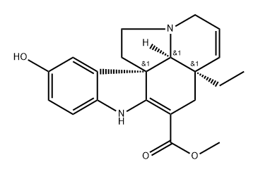 Aspidospermidine-3-carboxylic acid, 2,3,6,7-tetradehydro-15-hydroxy-, methyl ester, (5α,12R,19α)- Structure