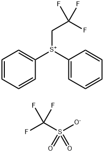 三氟甲磺酸二苯(2,2,2-三氟乙基)锍 结构式