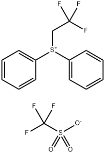 diphenyl(2,2,2-trifluoroethyl)sulfanium trifluoromethanesulfonate Structure