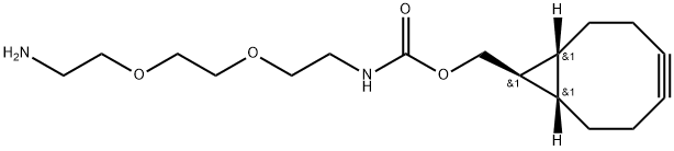 REL-((1R,8S,9R)-双环[6.1.0]壬-4-炔-9-基甲氧基羰基-1,8-二氨基-3,6-二氧辛烷 结构式
