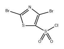 2,4-二溴噻唑-5-磺酰氯 结构式