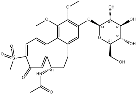 N-[(10S)-14-methanesulfonyl-3,4-dimethoxy-13-oxo-5-{[(2S,3R,4S,5S,6R)-3,4,5-trihydroxy-6-(hydroxymethyl)oxan-2-yl]oxy}tricyclo[9.5.0.0^{2,7}]hexadeca-1(16),2(7),3,5,11,14-hexaen-10-yl]acetamide Structure