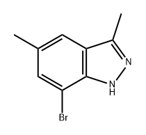 7-溴-3,5-二甲基-1H-吲唑, 1360928-22-8, 结构式