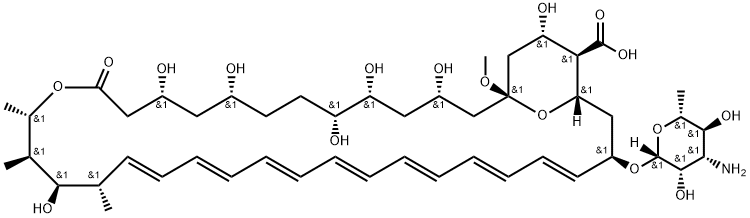 两性霉素B杂质D:1S-氧-甲基-两性霉素B, 136135-57-4, 结构式