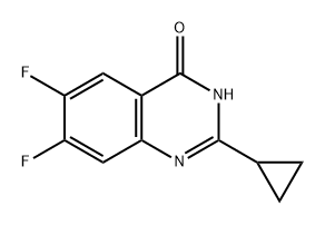 2-cyclopropyl-6,7-difluoroquinazolin-4-ol Structure