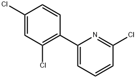 2-Chloro-6-(2,4-dichlorophenyl)pyridine 结构式