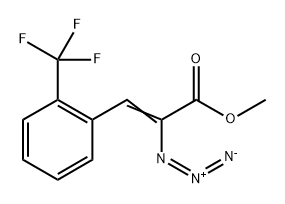 2-叠氮基-3-[2-(三氟甲基)苯基]丙-2-烯酸甲酯, 1362860-87-4, 结构式