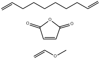 POLY(METHYL VINYL ETHER-ALT-MALEIC ANHYDRIDE), CROSS-LINKED WITH 1,9-DECADIENE Structure