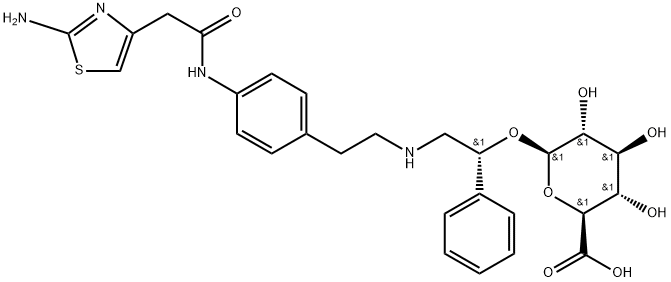 Mirabegron O-glucuronide 化学構造式