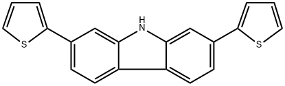 2,7-二(噻吩基)-9H-咔唑,1365544-07-5,结构式