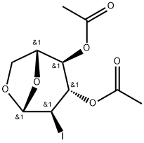 3,4-Di-O-acetyl-2-iodo-beta-D-levoglucosan Structure