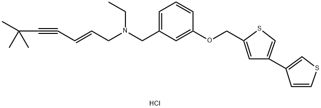 NB598 hydrochloride 化学構造式