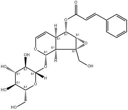 6-O-肉桂酰梓醇, 136807-41-5, 结构式
