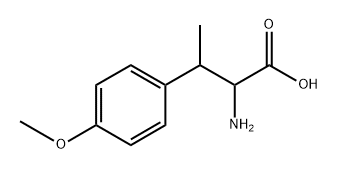 2-Amino-3-(4-methoxy-phenyl)-butyric acid Struktur
