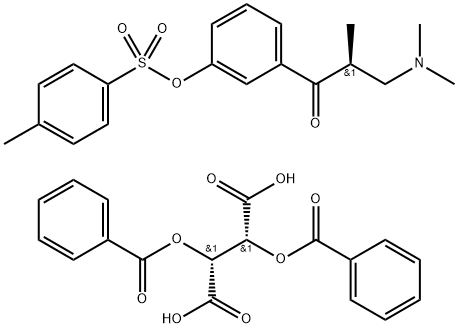 ester L-dibenzoyl tartaric acid salt Struktur